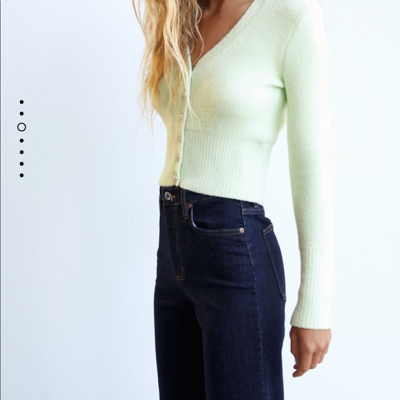 Zara jewel button cardigan bloggers favorite - Picture 8 of 11